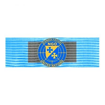 [:de]UN-NGO Großkommandeurskreuz Bandspange[:en]UN-NGO Grand Commanders´s Cross Medal Ribbon[:]